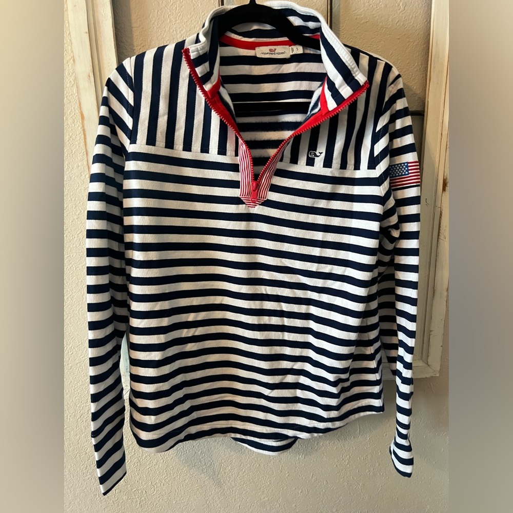 Vineyardvines Striped Pullover - image 1